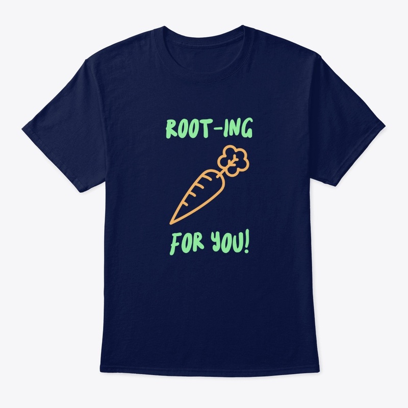 Rooting for You Optimistic Carrot Pun