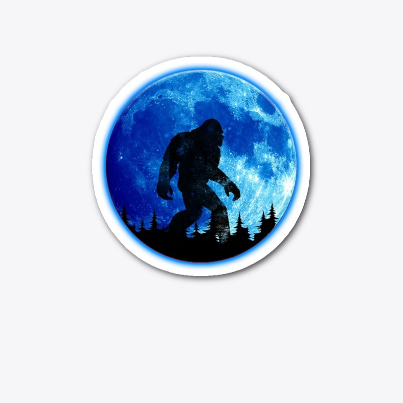 Bigfoot Blue Moon Sticker