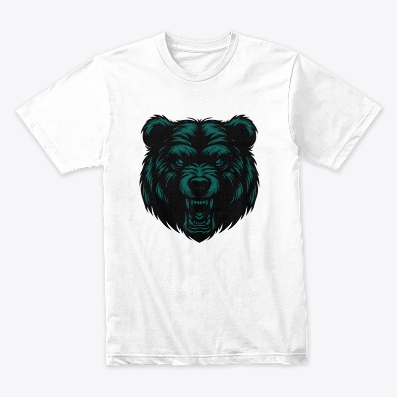 Angry Bear Head Design