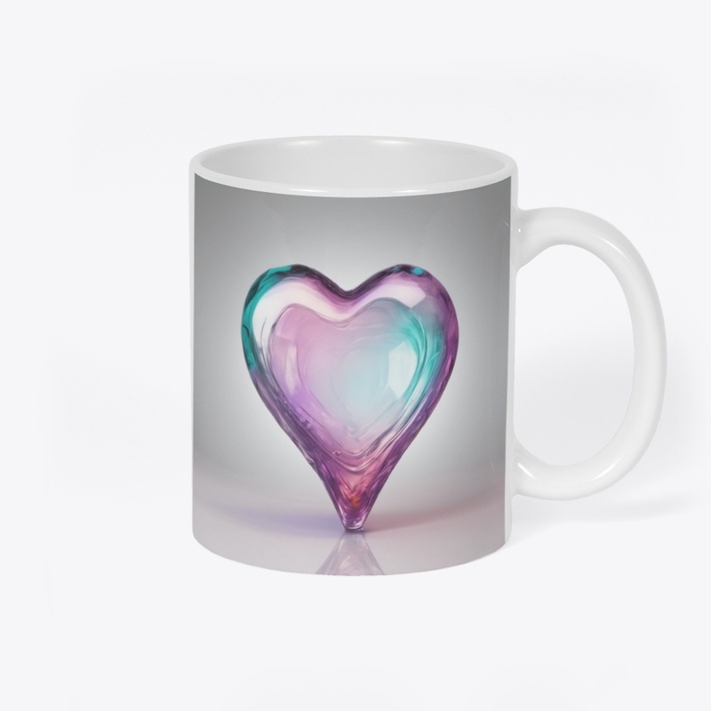 glass heart mug 46-29