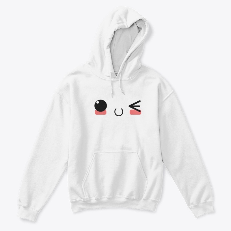 Kawaii japanese anime face design: lucky