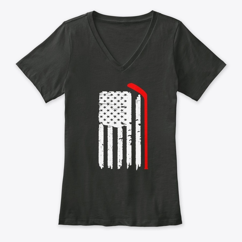 American Flag Hockey USA Patriotic Gift 