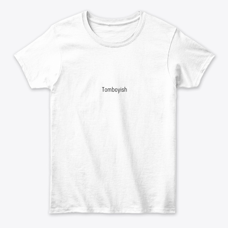 Minimalist Tomboyish White T-Shirt