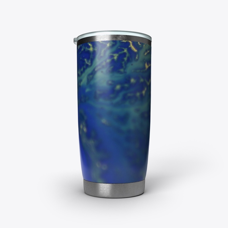 Abstract Reef Coral Tie-dye Design