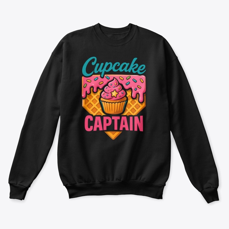 Colorful Cupcake Captain Waffle Art