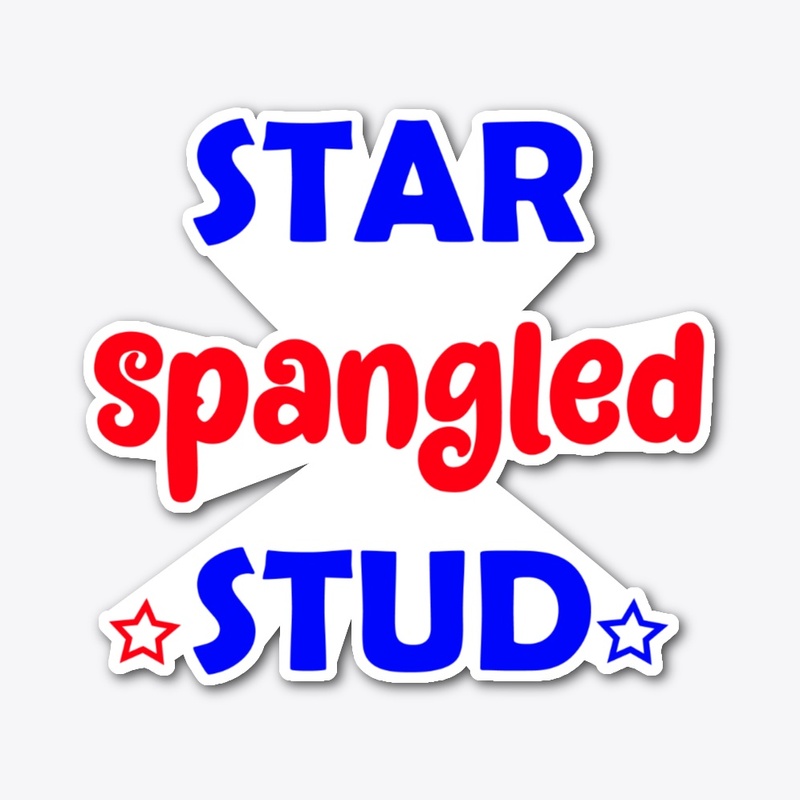 Star Spangled Stud shirt,4th july shirt