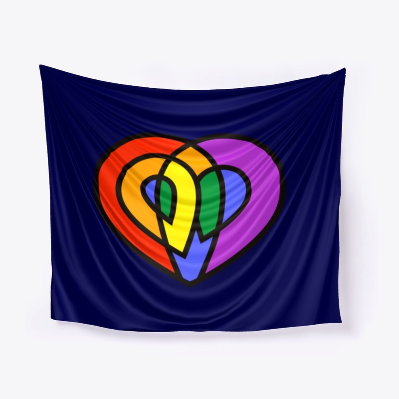 LGBT Love Pride Rainbow Heart