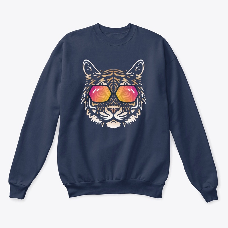 Cute Tiger in Sunglasses (Colored+sg02)