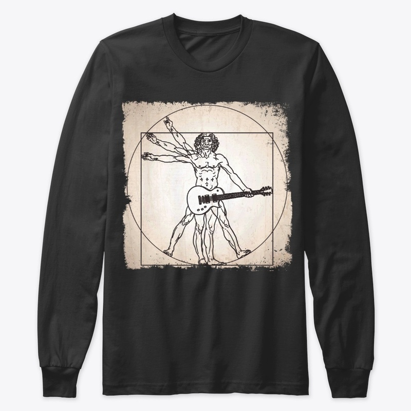 Funny Guitar Lover Gift - Vitruvian Man