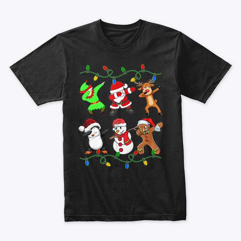 CHRISTMAS DABBING SANTA, ELF, SNOWMAN AN
