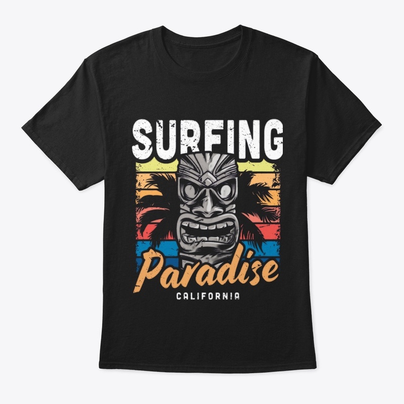 Surfing paradise design t-shirt