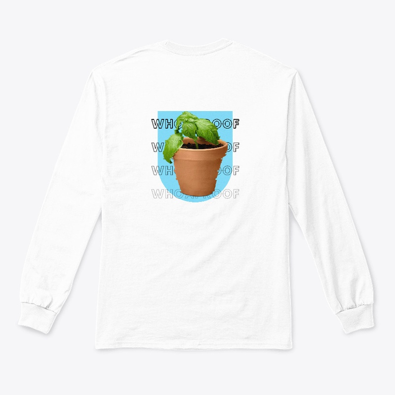 Whoaproof, Basil Plant, Blue background