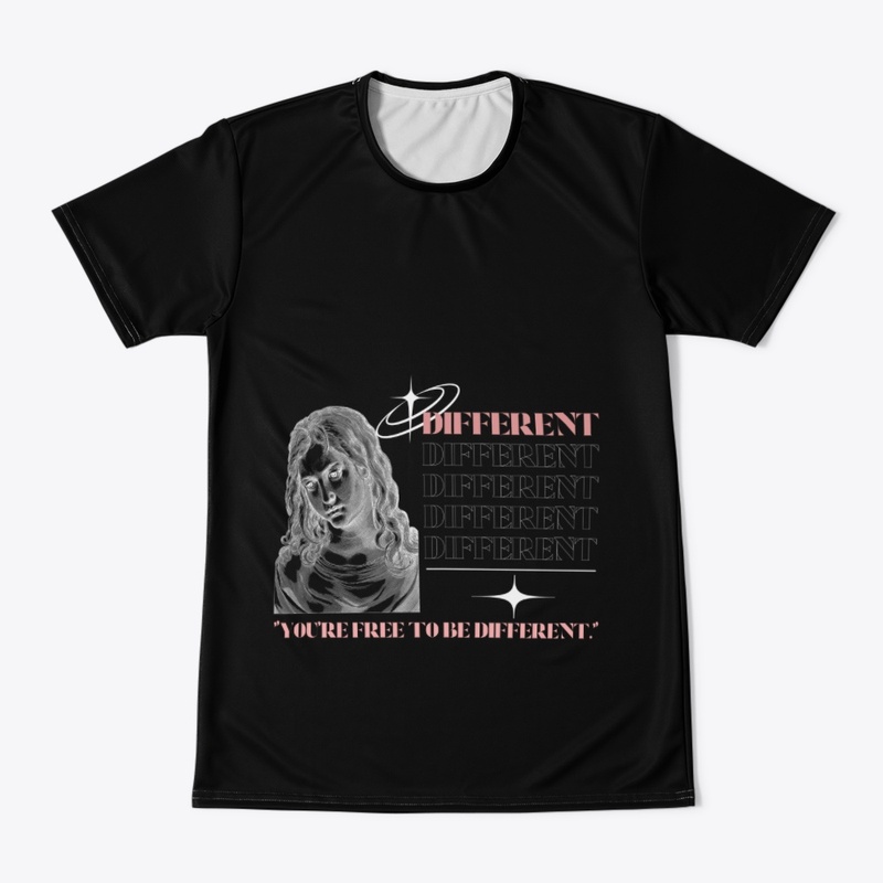 Black White and Pink Quote T-shirt