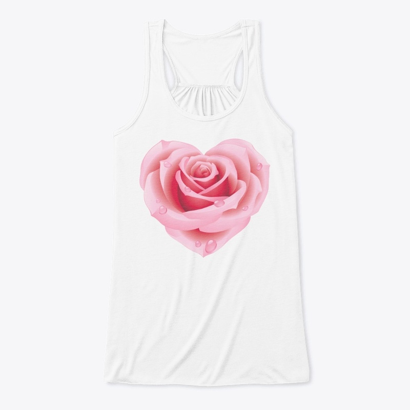 Beautiful Heart Flower T-Shirts