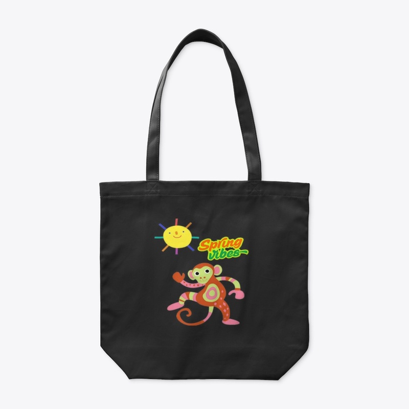 Spring Vibes Monkey -Colorful & Fun 