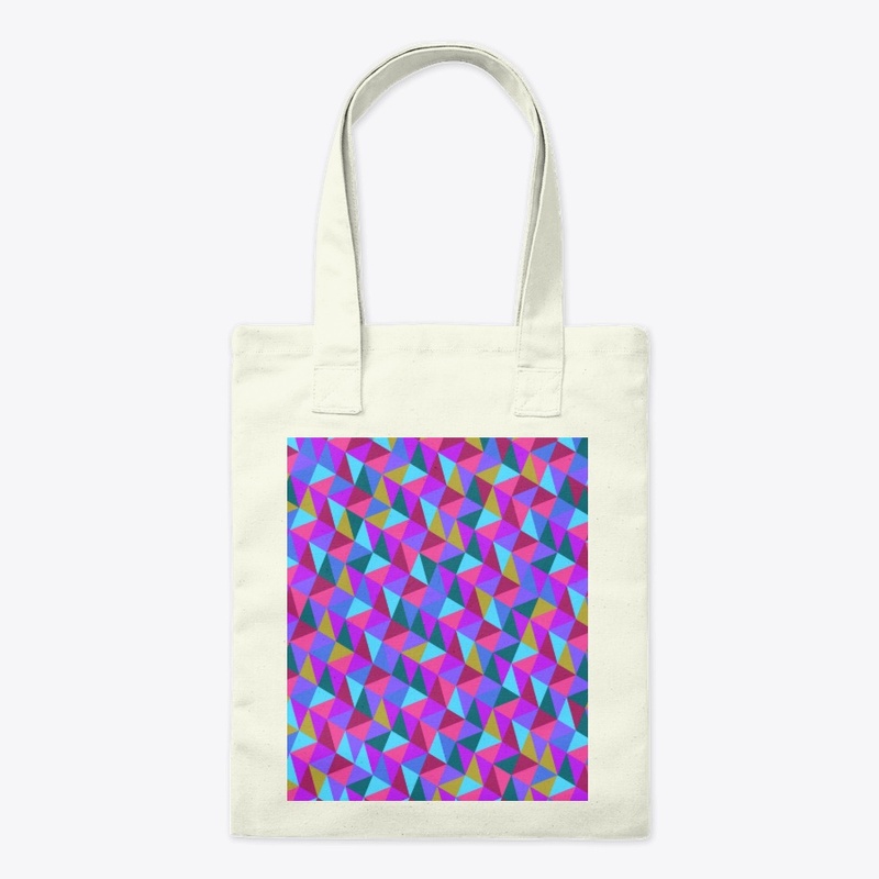 Multicolored triangle design