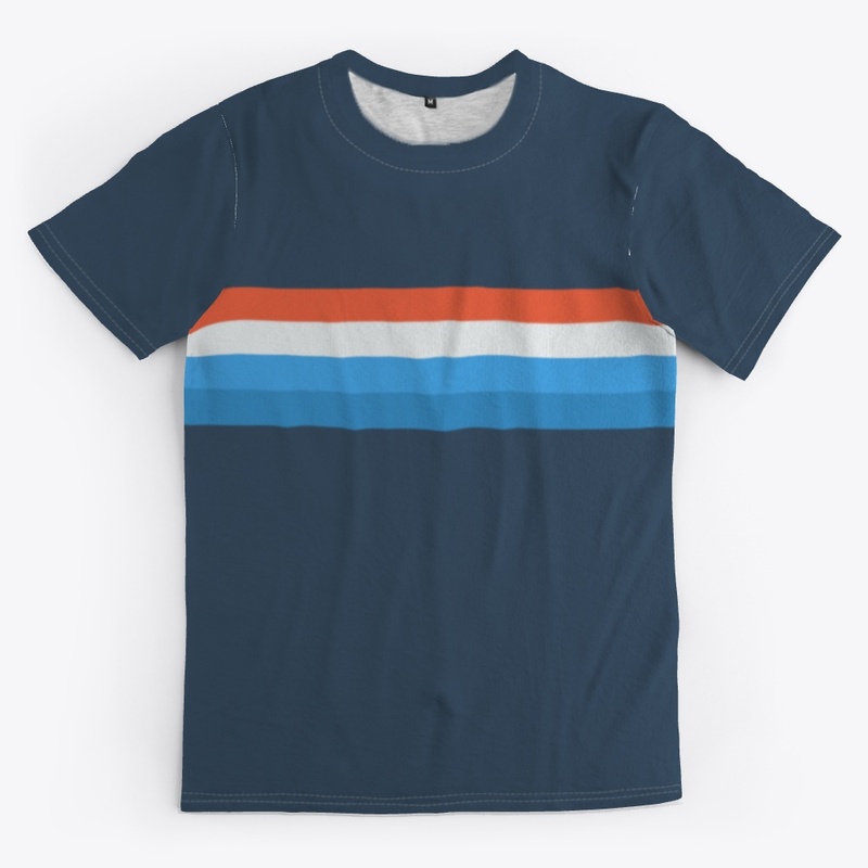 Classic 80s Retro Striped Style
