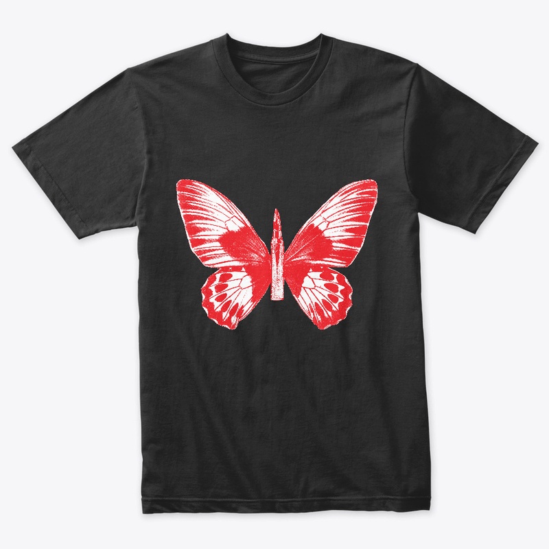 Bullet With Butterfly Wings Red