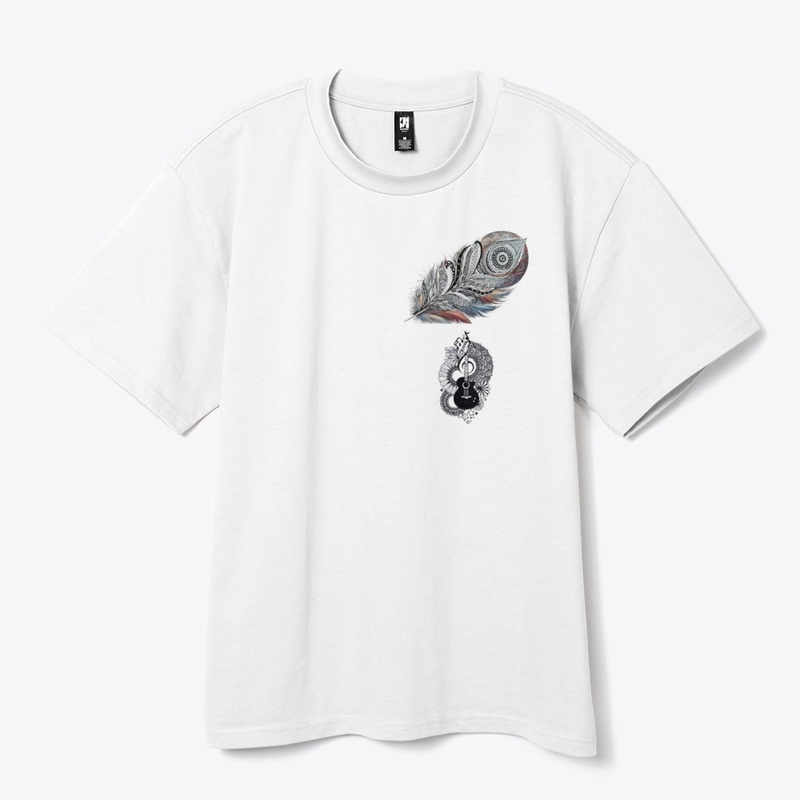 mandala cat + feather art