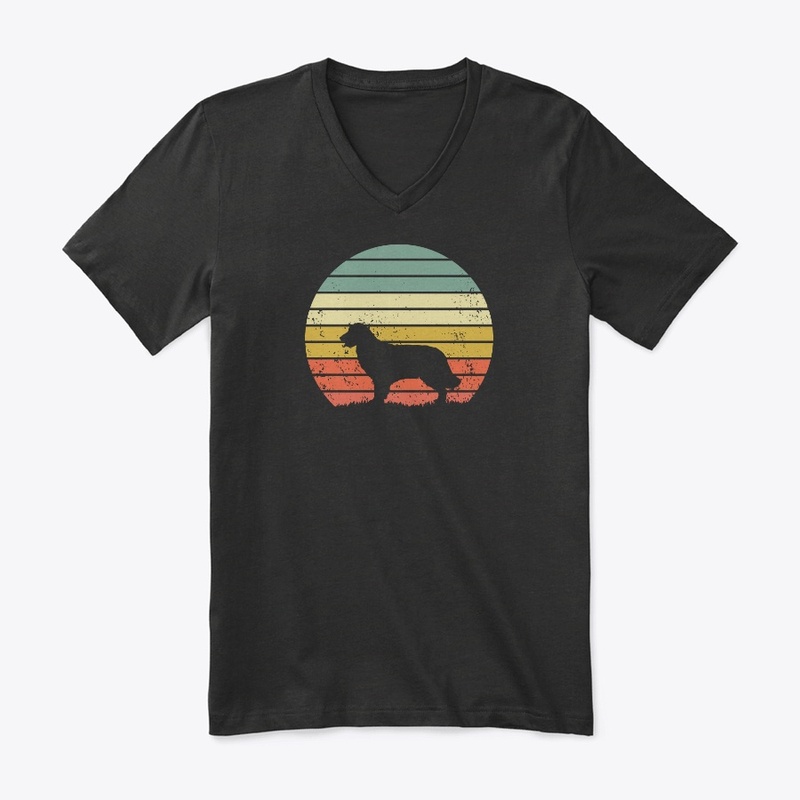 Retro Golden Retriever Dog Goldie Puppy