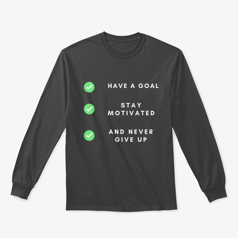 "Never Give Up" Motivational Tee