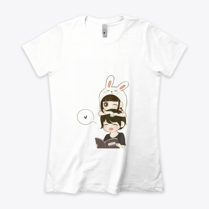 love printed man  women  t shirt