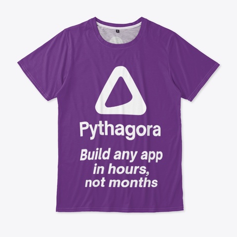 Pythagora Shirts Purple T-Shirt Front