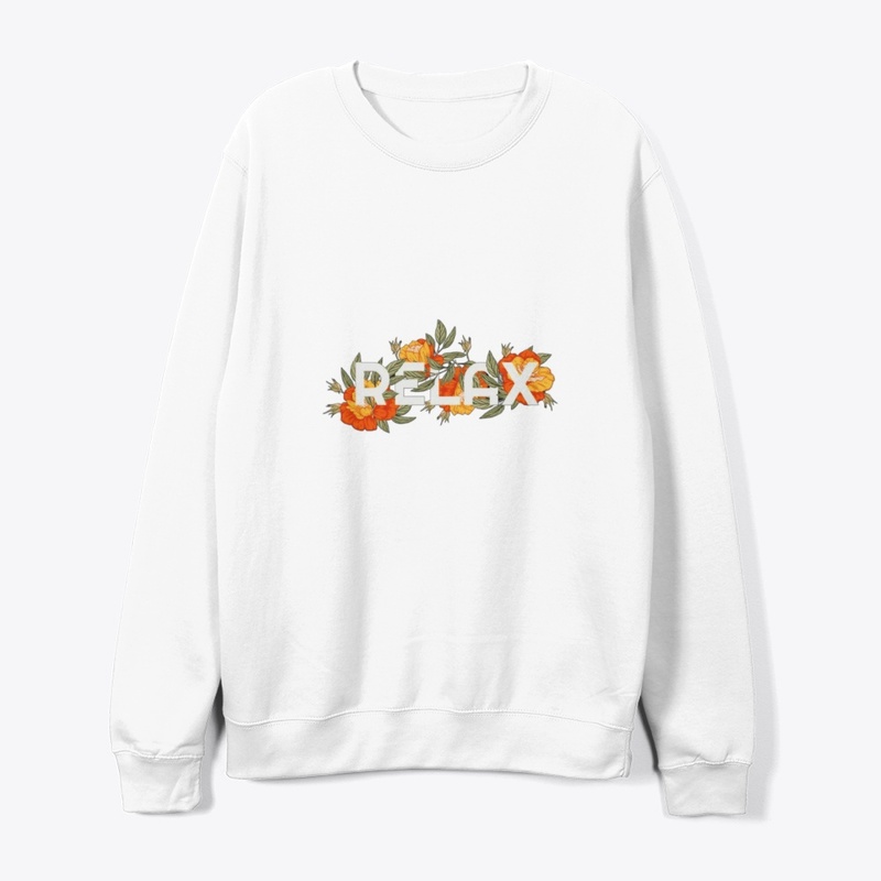 Relax Floral Graphic Long Sleeve Tee