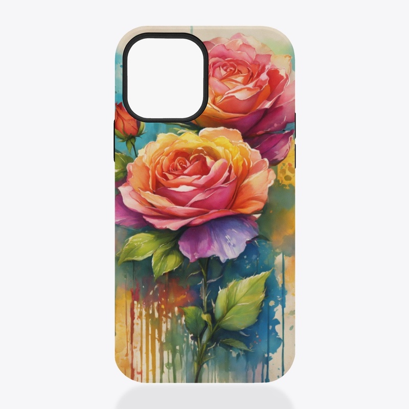 Colorful wildflower iphone Tough Case
