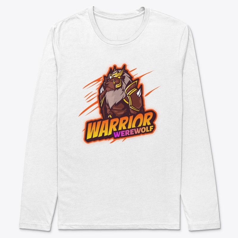 Cartoon logo design: warrior werewolf