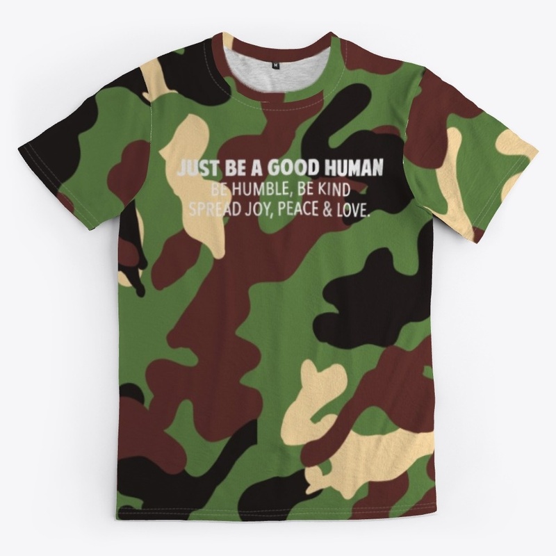 CAMO GOOD HUMAN | WHITE LOGO