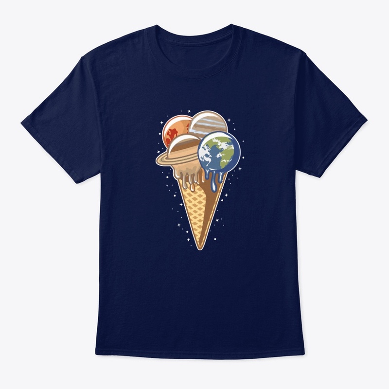 Planet Ice Cream Creative Art Design