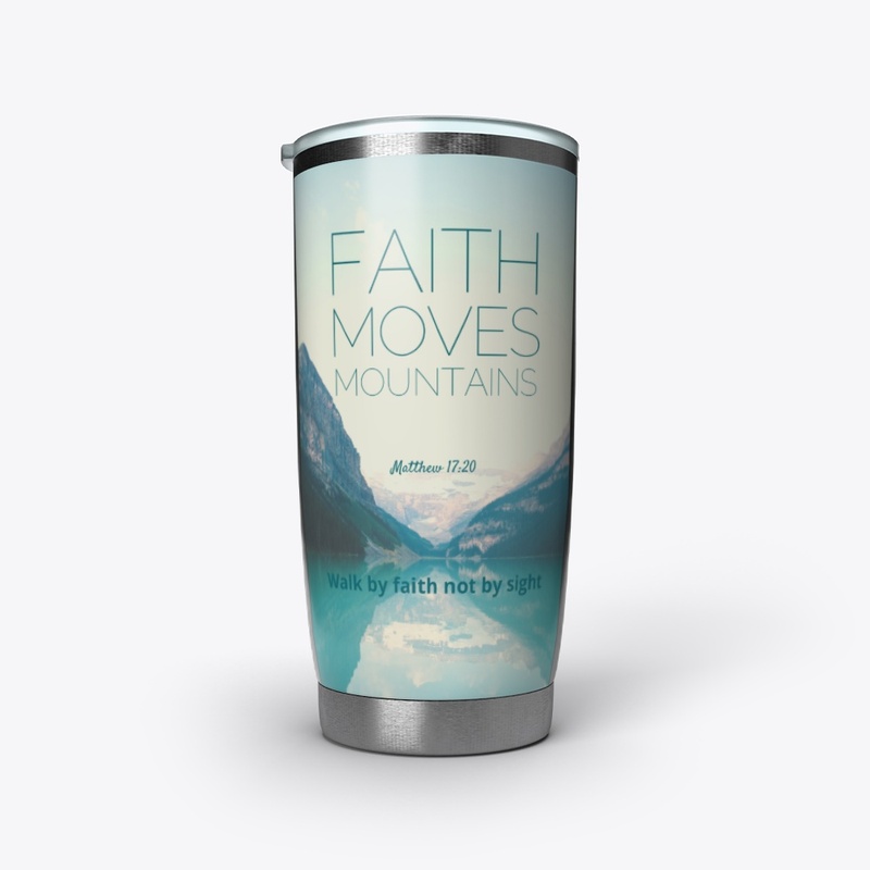 Faith moves Mountains coffee mug