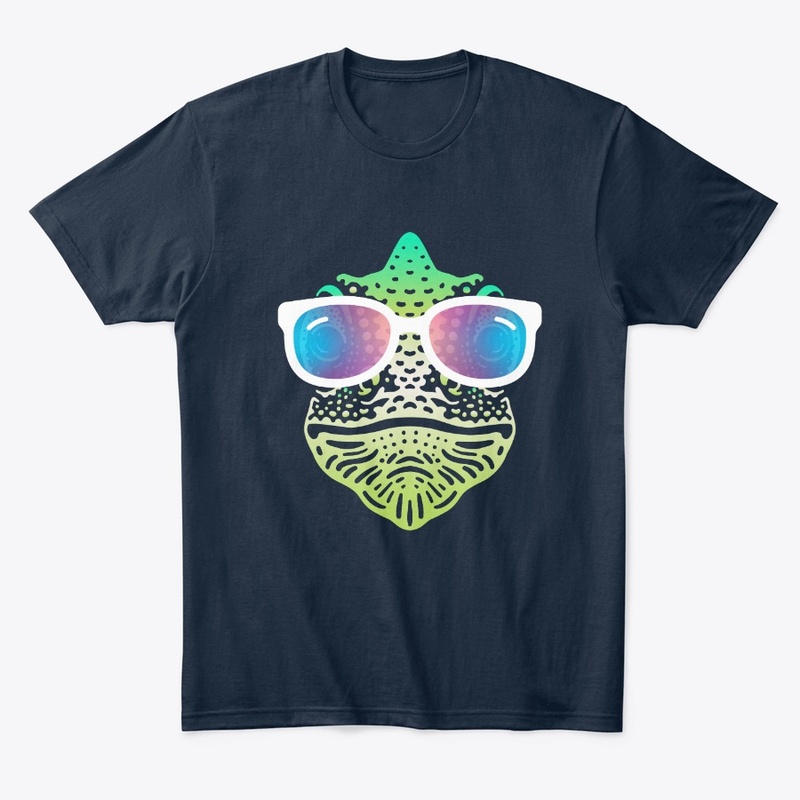 Cute Chameleon in Sunglasses (clr+sg04)