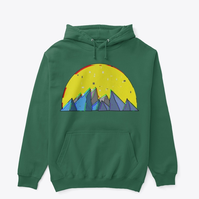 Glitchy mountain morning
