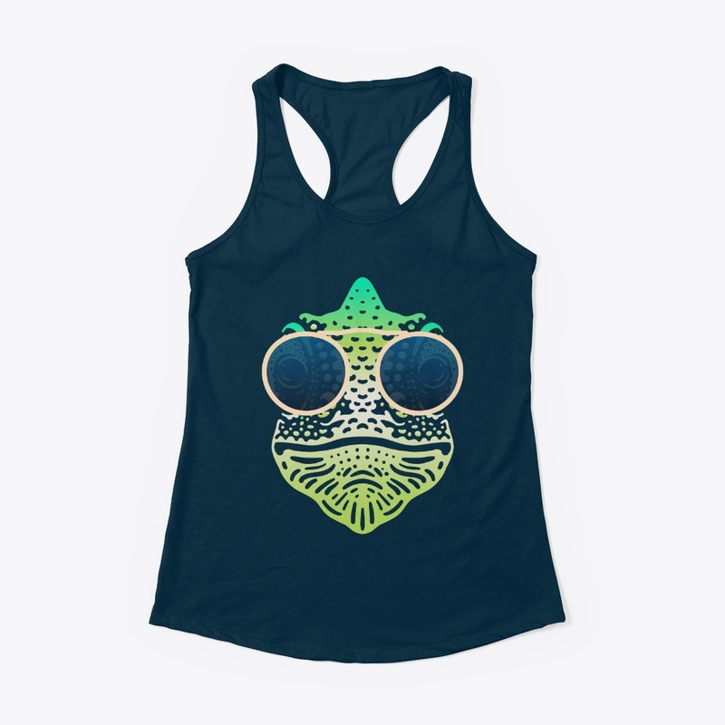 Cute Chameleon in Sunglasses (clr+sg08)