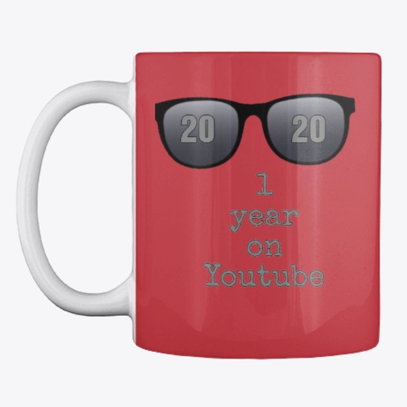 brand new  1 year on YouTube coffee mug