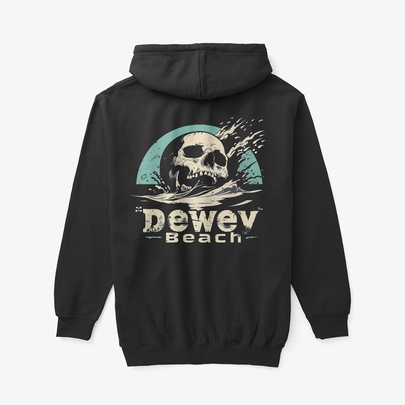 Skull Wave zip up hoodie