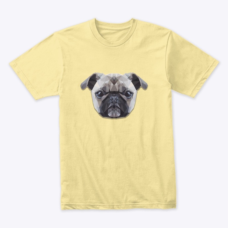 Pug Dog Low Poly Design
