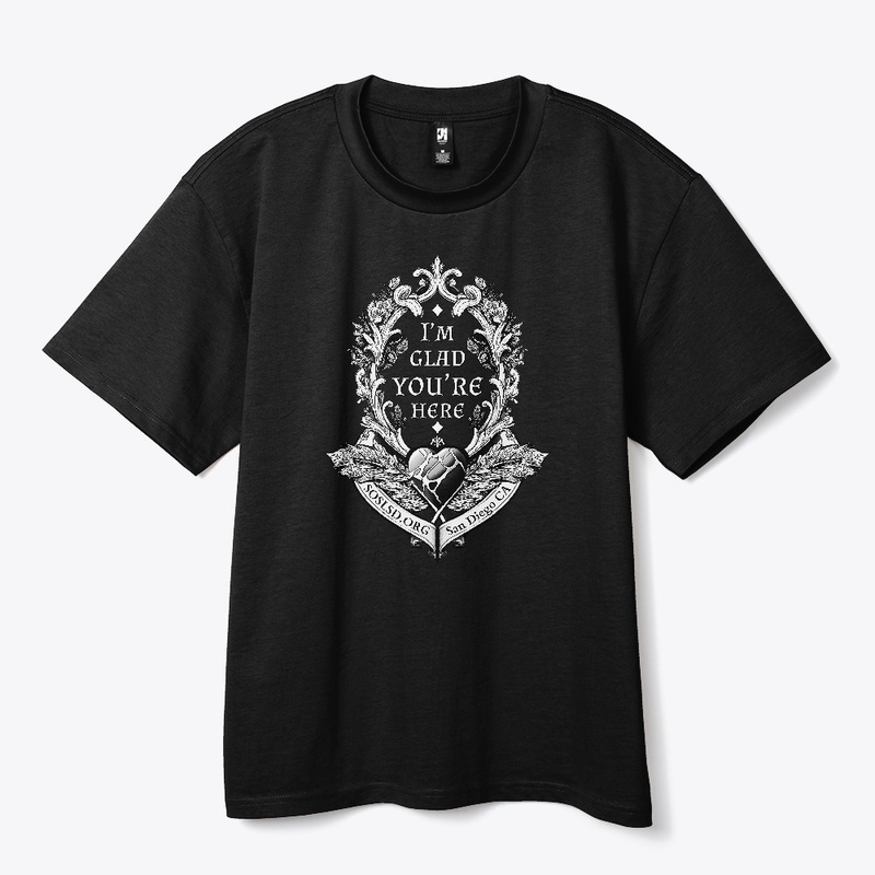 Esoterica Glad heavy tee mono in darks