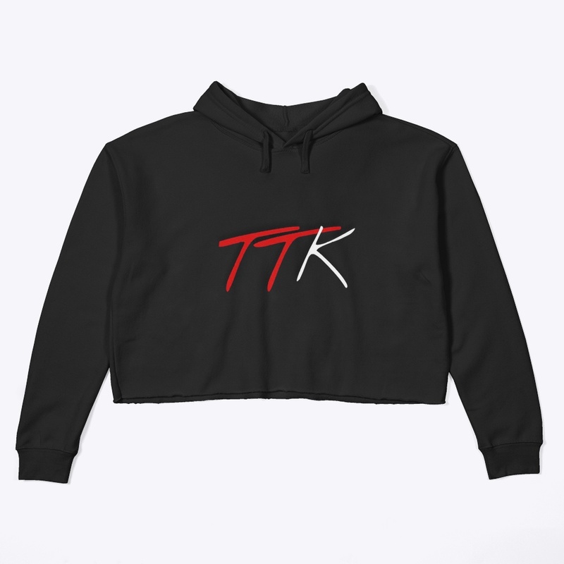 TTK Logo “Women’s Crop Top Hoodie”