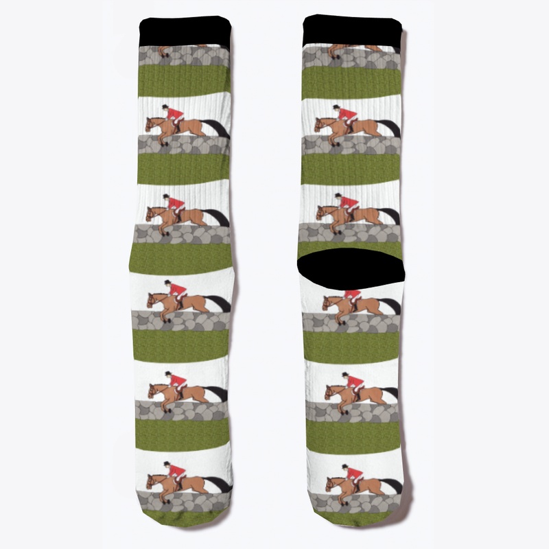 One of a kind Fox Hunting Socks