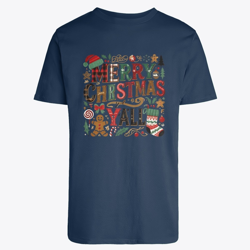 "Merry Christmas Y'all Festive"