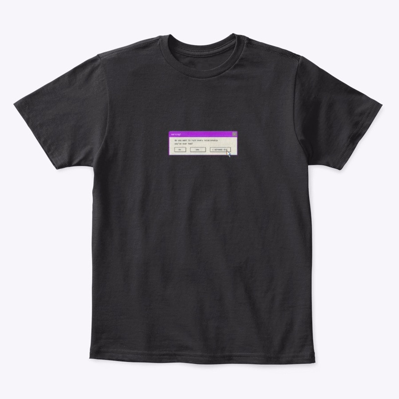 warning baby tee