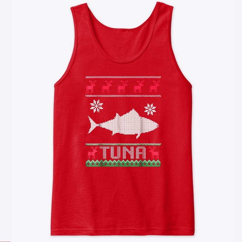 Ugly Sweater With Red Reindeer Fish 