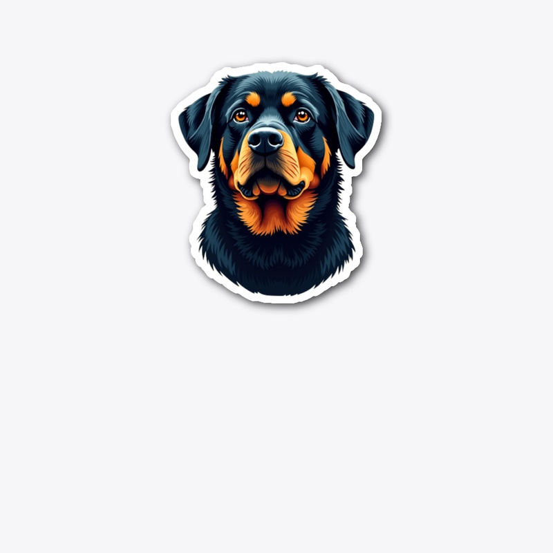 Beautiful Rottweiler Illustration