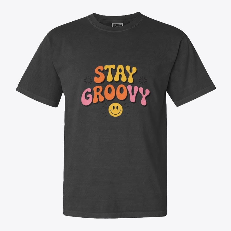 Stay Groovy Retro Tee | Minimalist 70s 