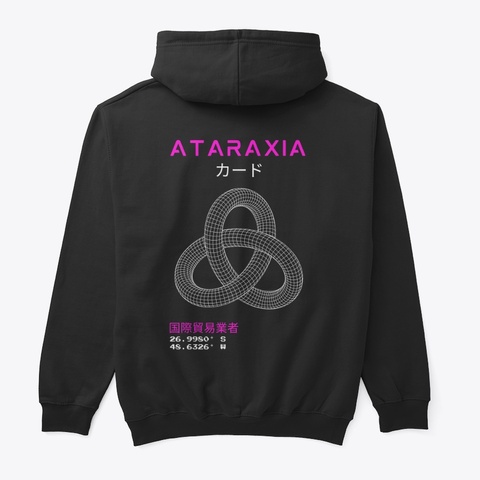 Ataraxia Cards Trinity Black T-Shirt Back