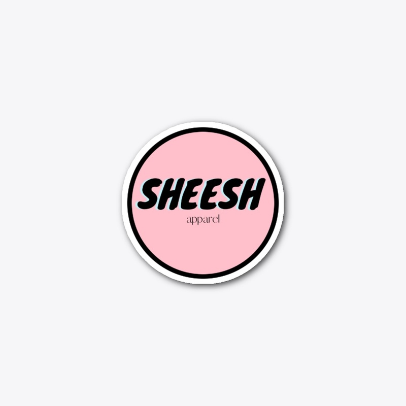 SHEESH circle logo sticker