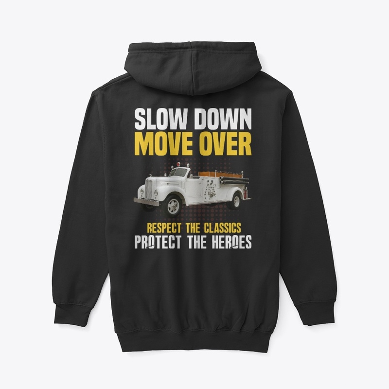 Antique Fire Truck Zip Hoodie